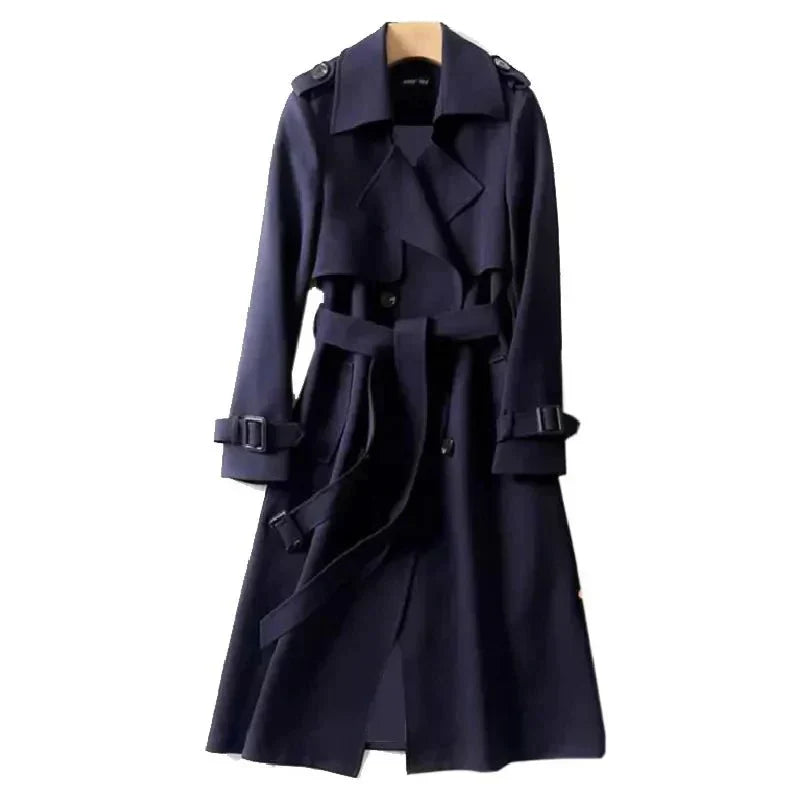 Isla | Elegant Long Trench Coat for Women