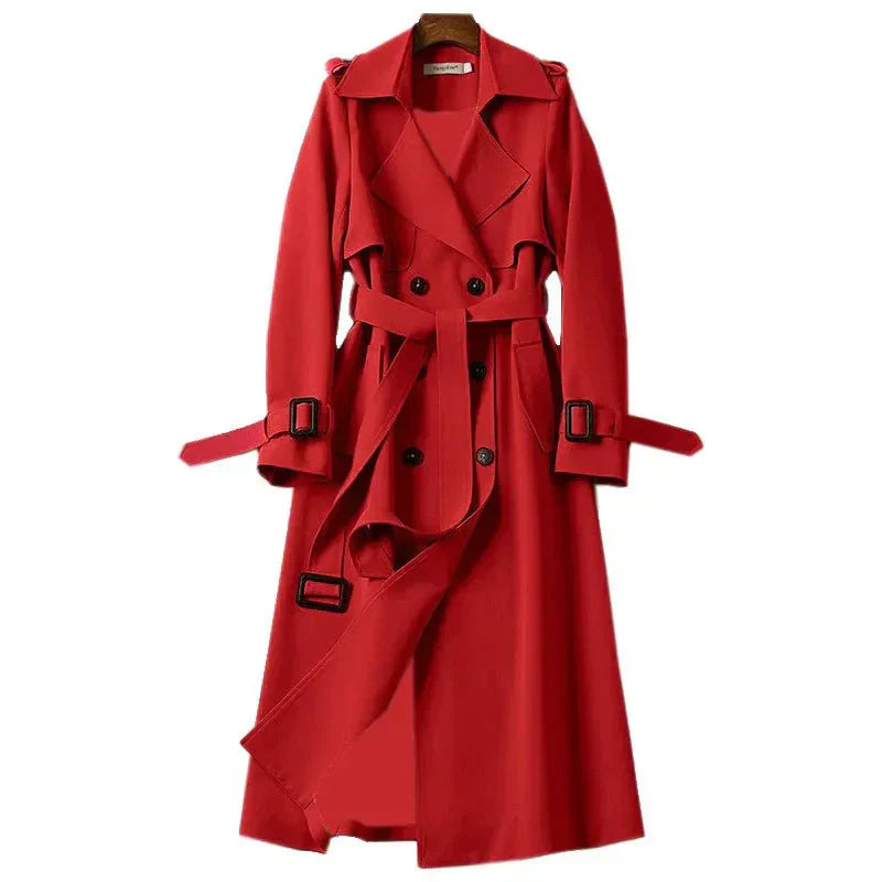 Isla | Elegant Long Trench Coat for Women