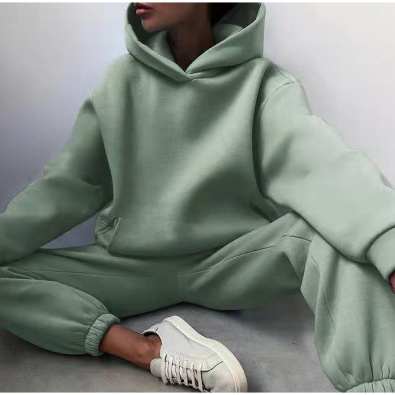 Ultimate Comfort Oversized High Waist Jogging Suit for a Stylish and Luxurious Look