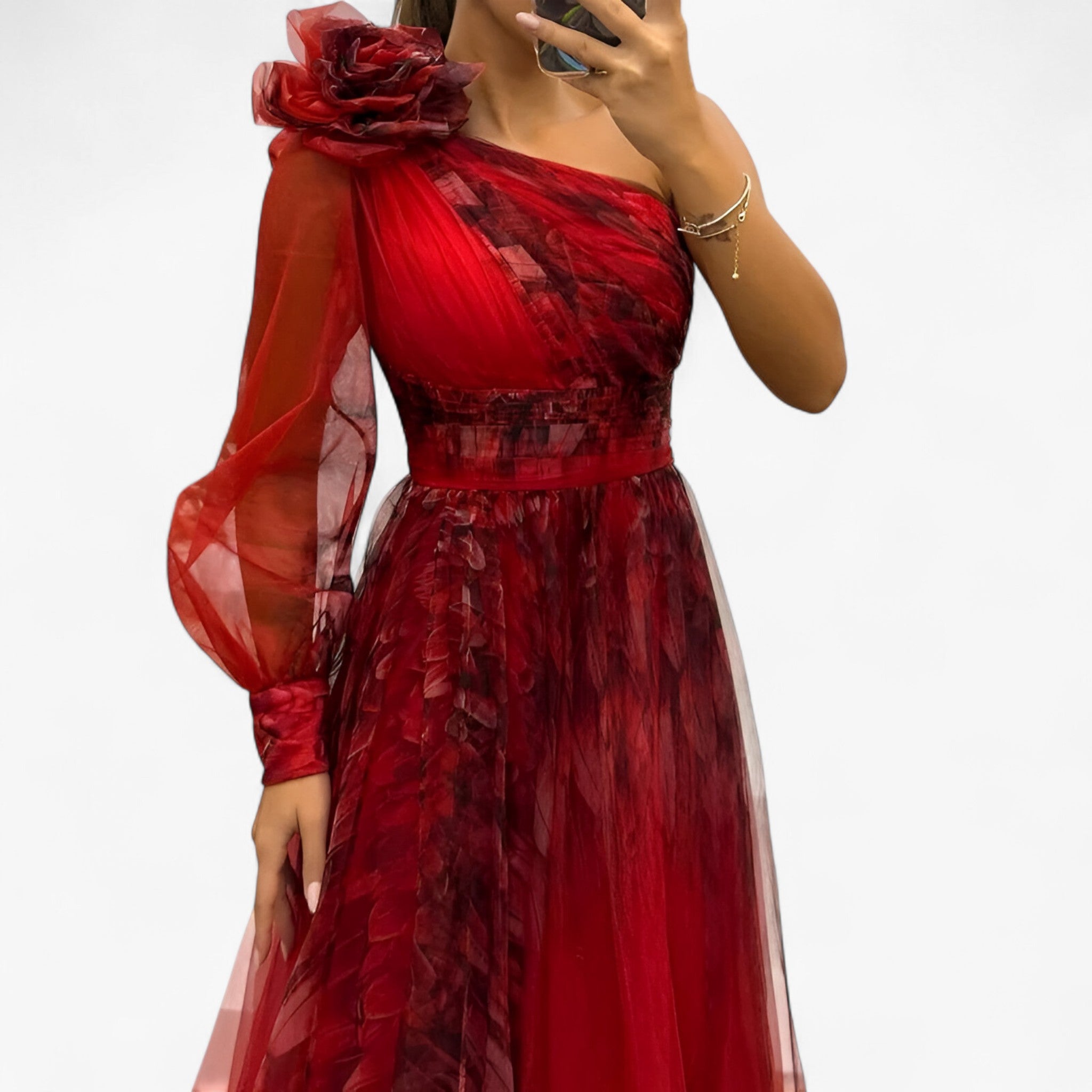 Alma Maxi Dress – Elegant, Unique & Effortlessly Chic Red | Cow Clothing