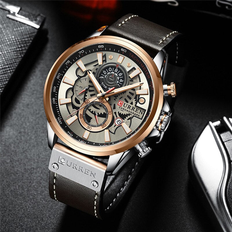 Multifunction Quartz Watch with Built-in Calendar