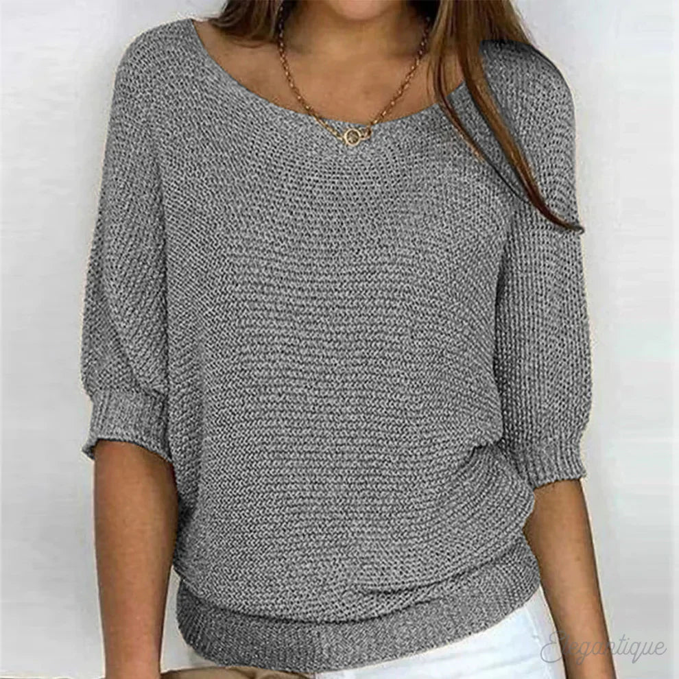 Charlotte - Casual Cozy Knitted Top for Effortless Style