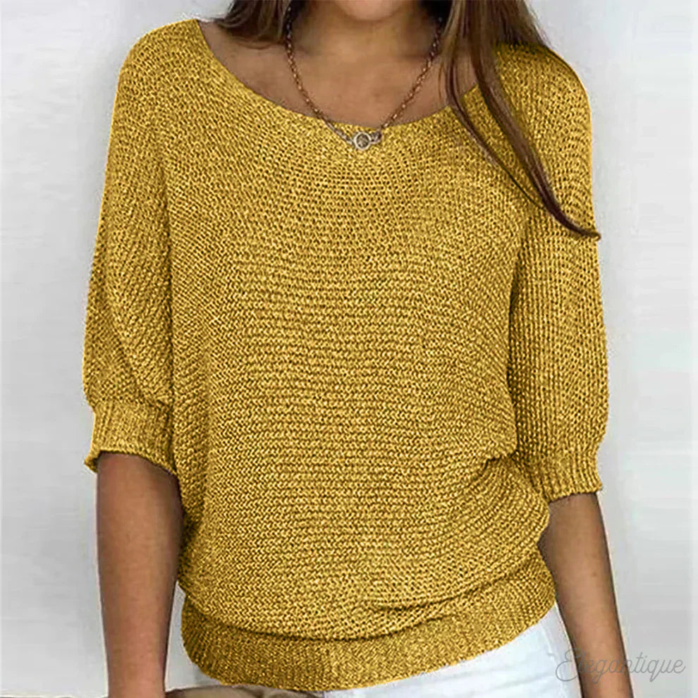 Charlotte - Casual Cozy Knitted Top for Effortless Style