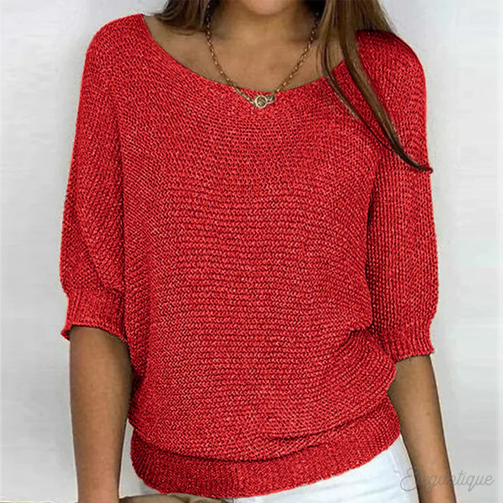 Charlotte - Casual Cozy Knitted Top for Effortless Style