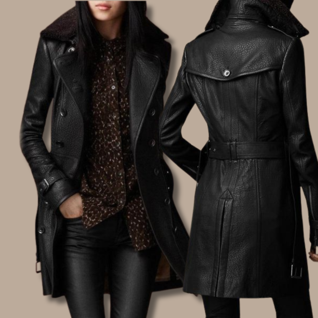 Elegant Emily sophisticated trench parka