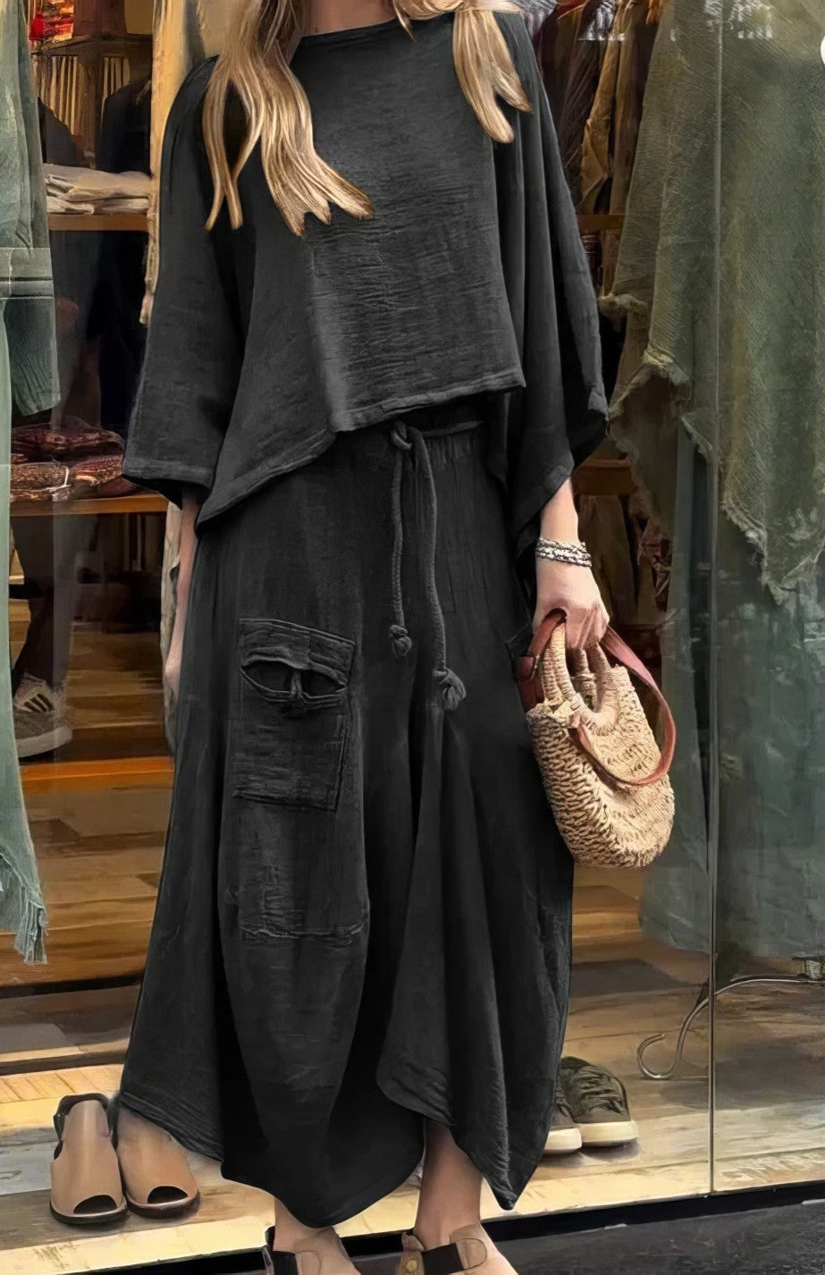 Elaine™ | Casual Two-Piece Set | Elegant Blouse and Skirt