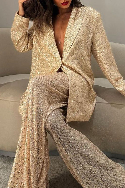 Glam Suit Jacket and Trousers Set