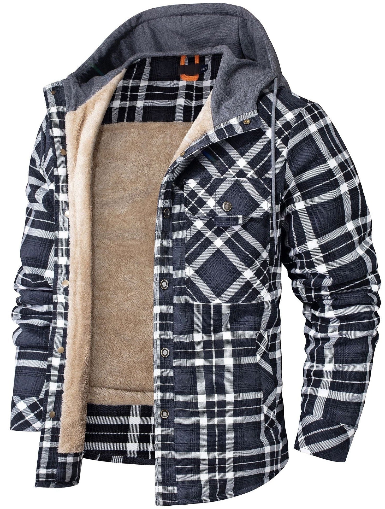 Nolan - Stylish and comfortable tartan hoodie jacket