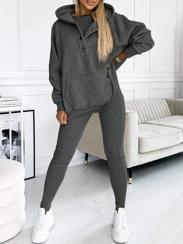 Cozy, Casual 3-Piece Sweatshirt Set for Everyday Comfort