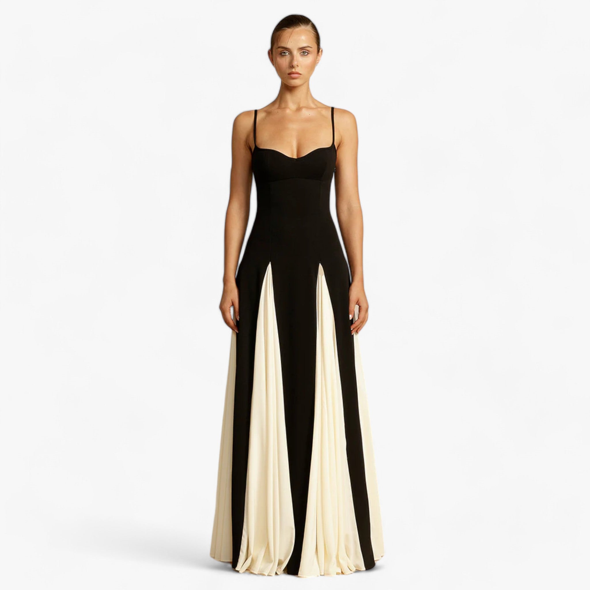 Alezia | Spaghetti-Strap Maxi Dress – Elegant and Sensual Refinement