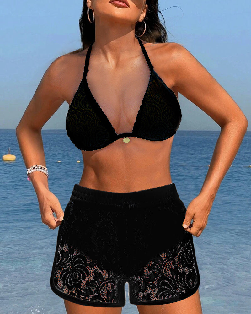 Elegant Lace Bikini Set
