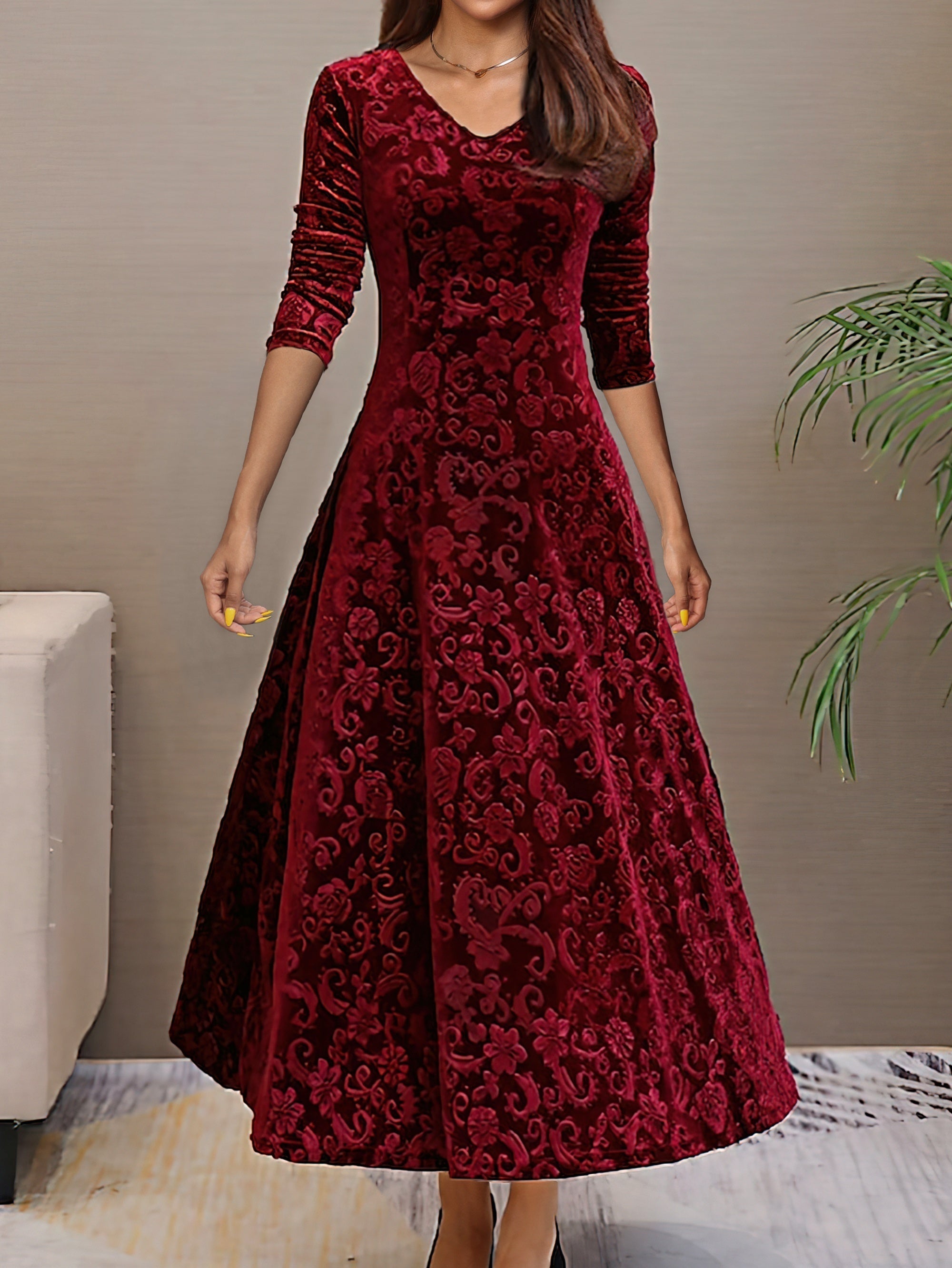 Denise Velvet Elegance Dress