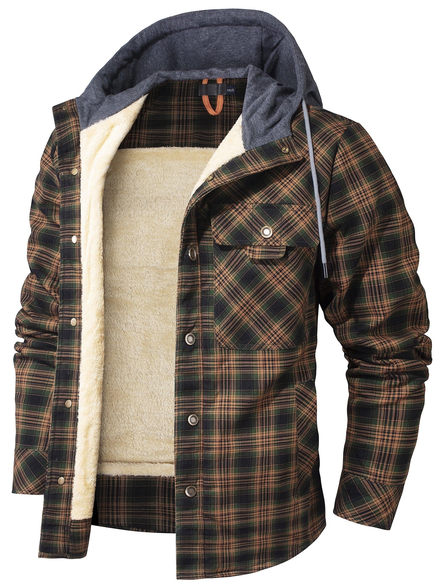 Nolan - Stylish and comfortable tartan hoodie jacket