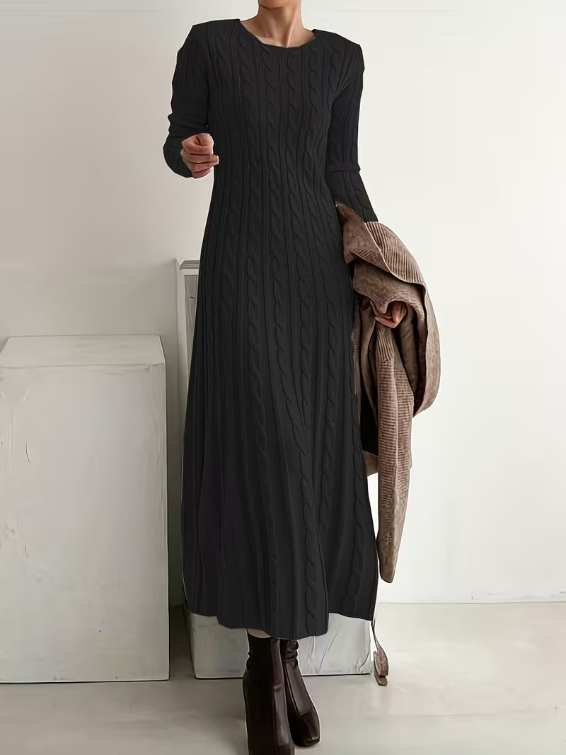 Claire Elegant Long Knit Dress