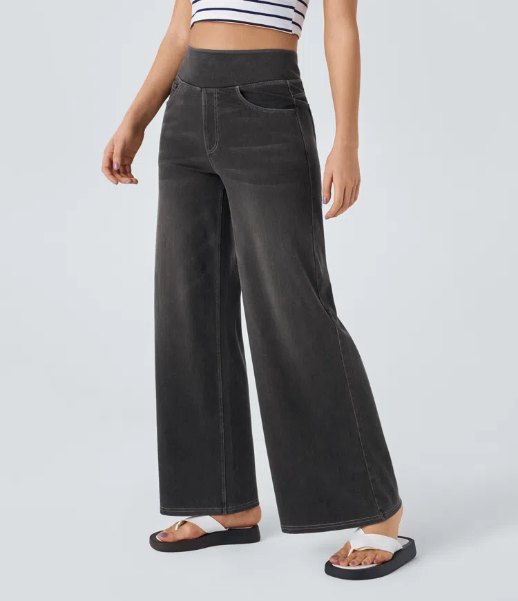Solène - Wide Leg Jeans with Relaxed Fit