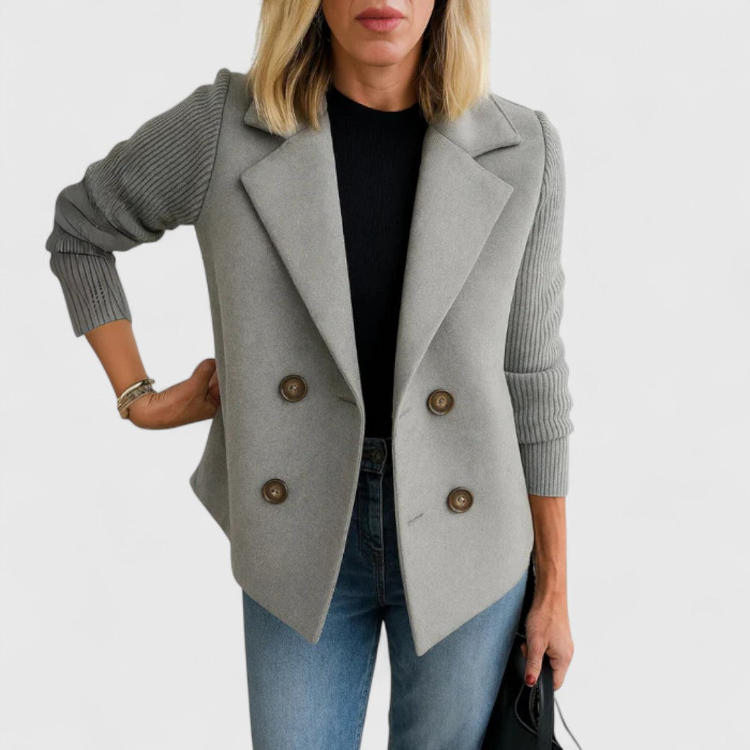 Eva – Chic and Comfortable Knit Blazer for Effortless Style