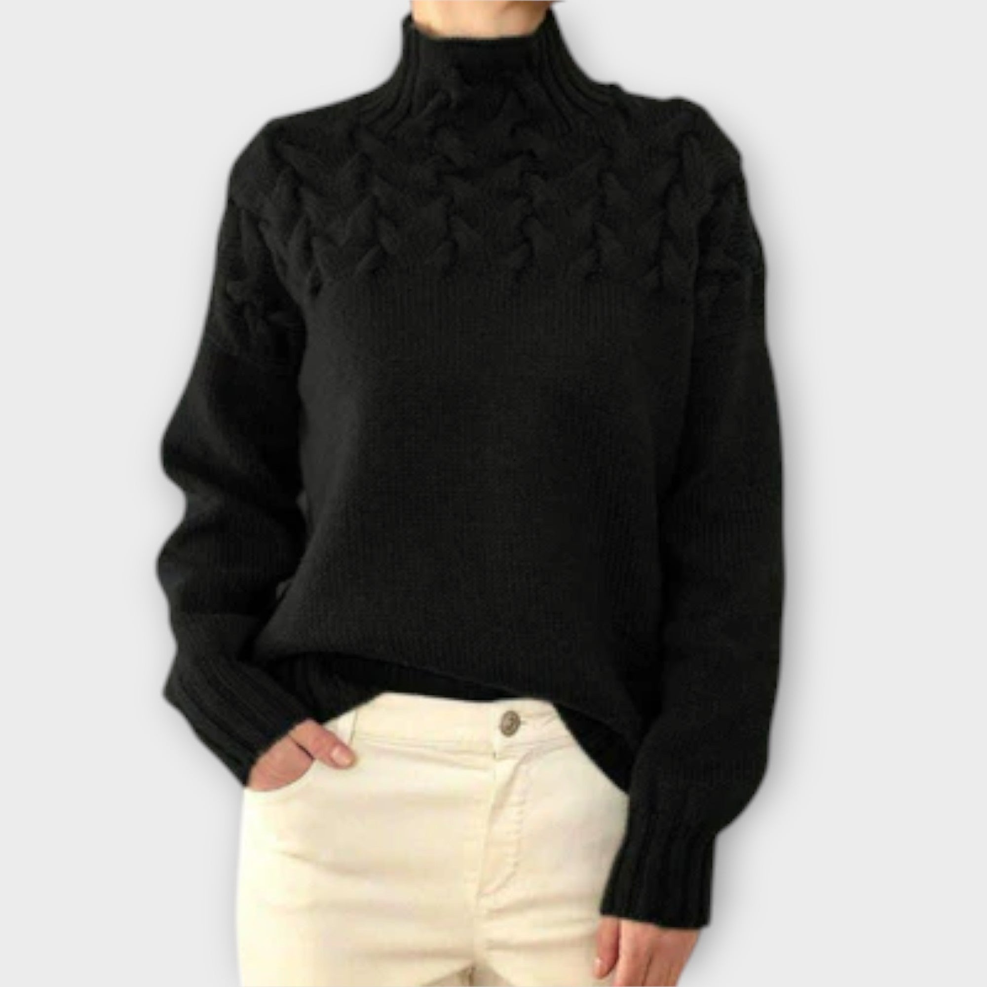 Tina - Cable Knit Sweater for Stylish Warmth