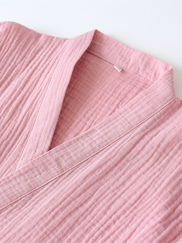 Hailey | Comfortable and Elegant Two-Piece Wrap Style Pajama Set for Women