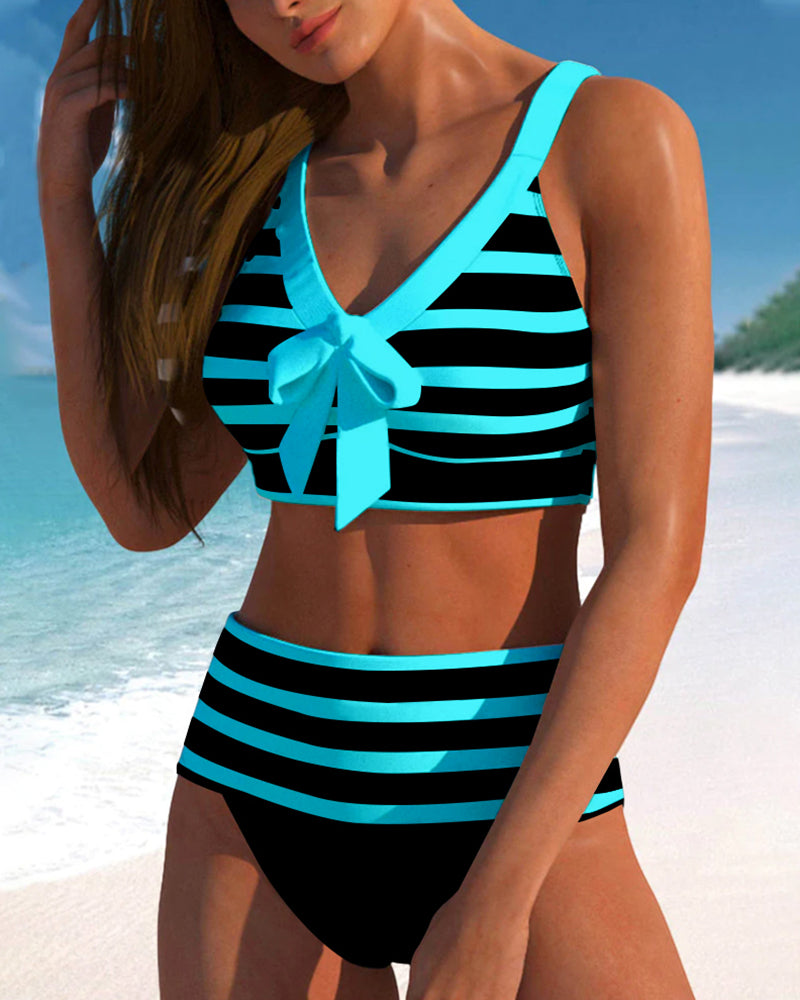 Vintage Striped Bikini