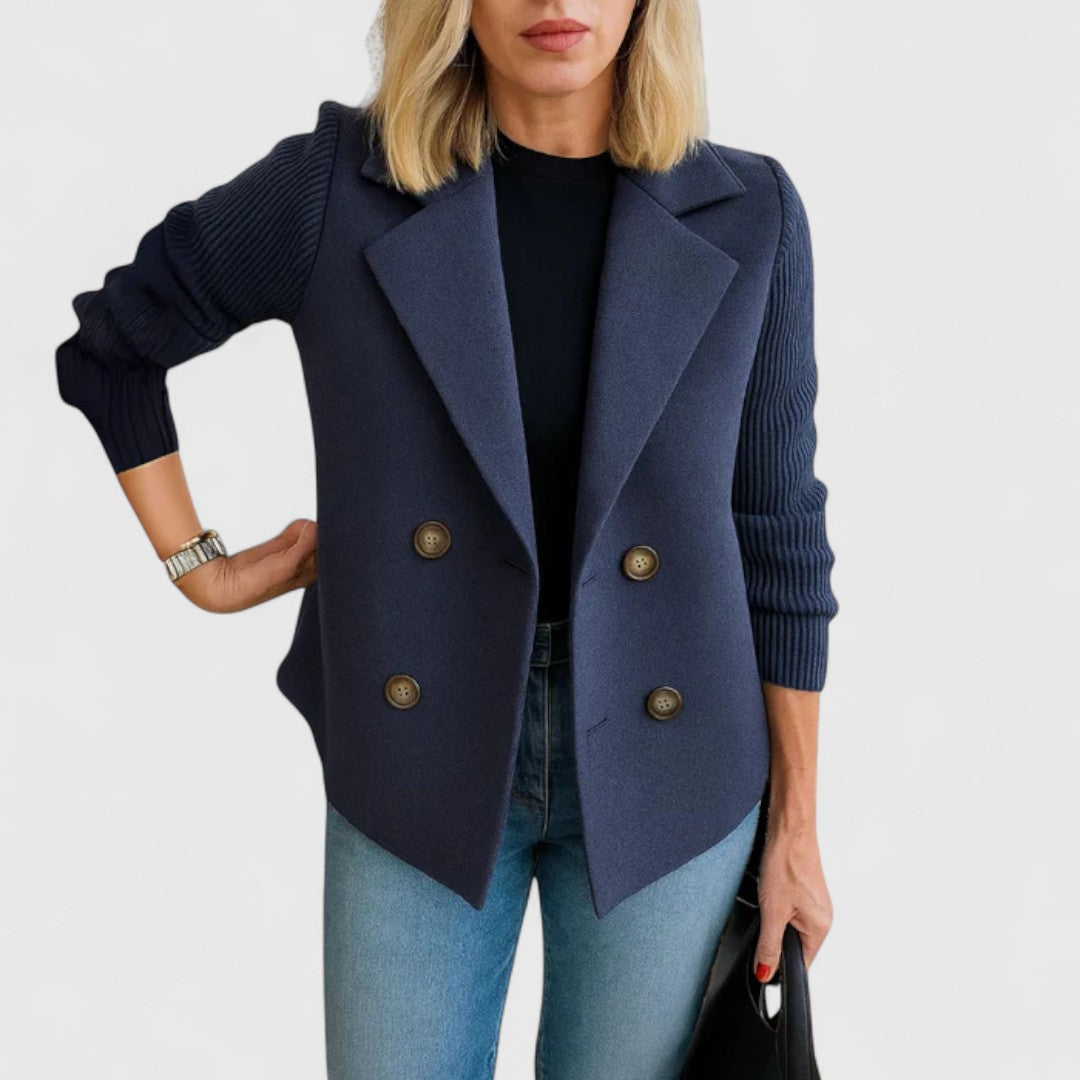 Eva – Chic and Comfortable Knit Blazer for Effortless Style