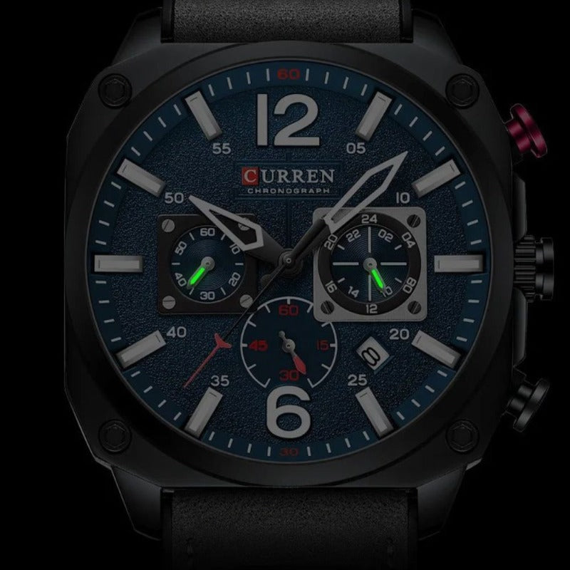 Leather Watch Bracelet for Women and Men with Elegant Quartz Movement