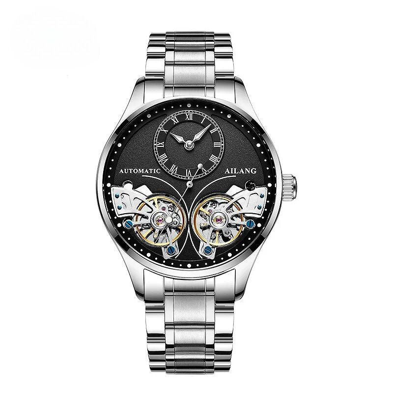 Luxury Double Tourbillon Luminous Mechanical Watch