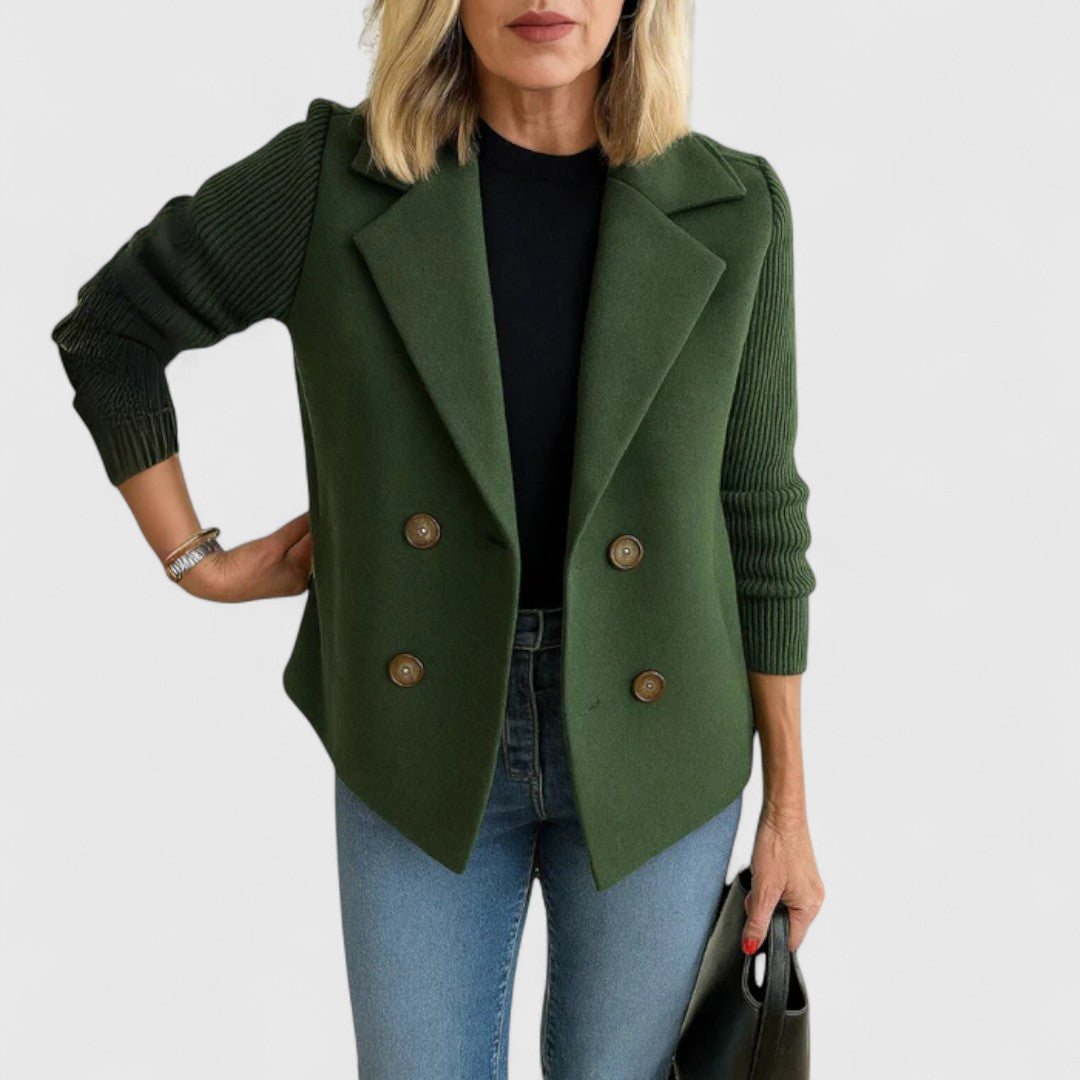 Eva – Chic and Comfortable Knit Blazer for Effortless Style