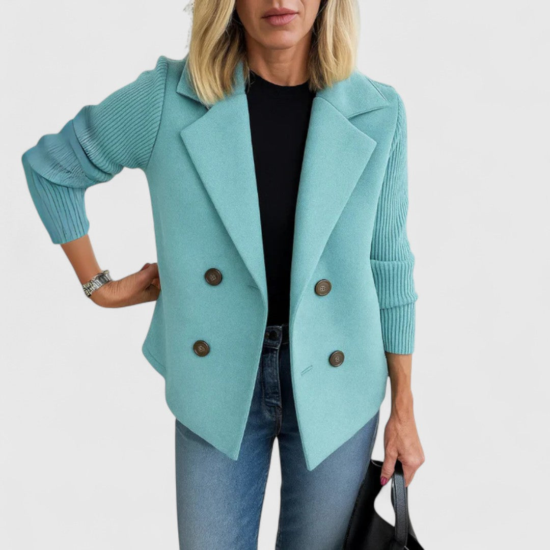 Eva – Chic and Comfortable Knit Blazer for Effortless Style