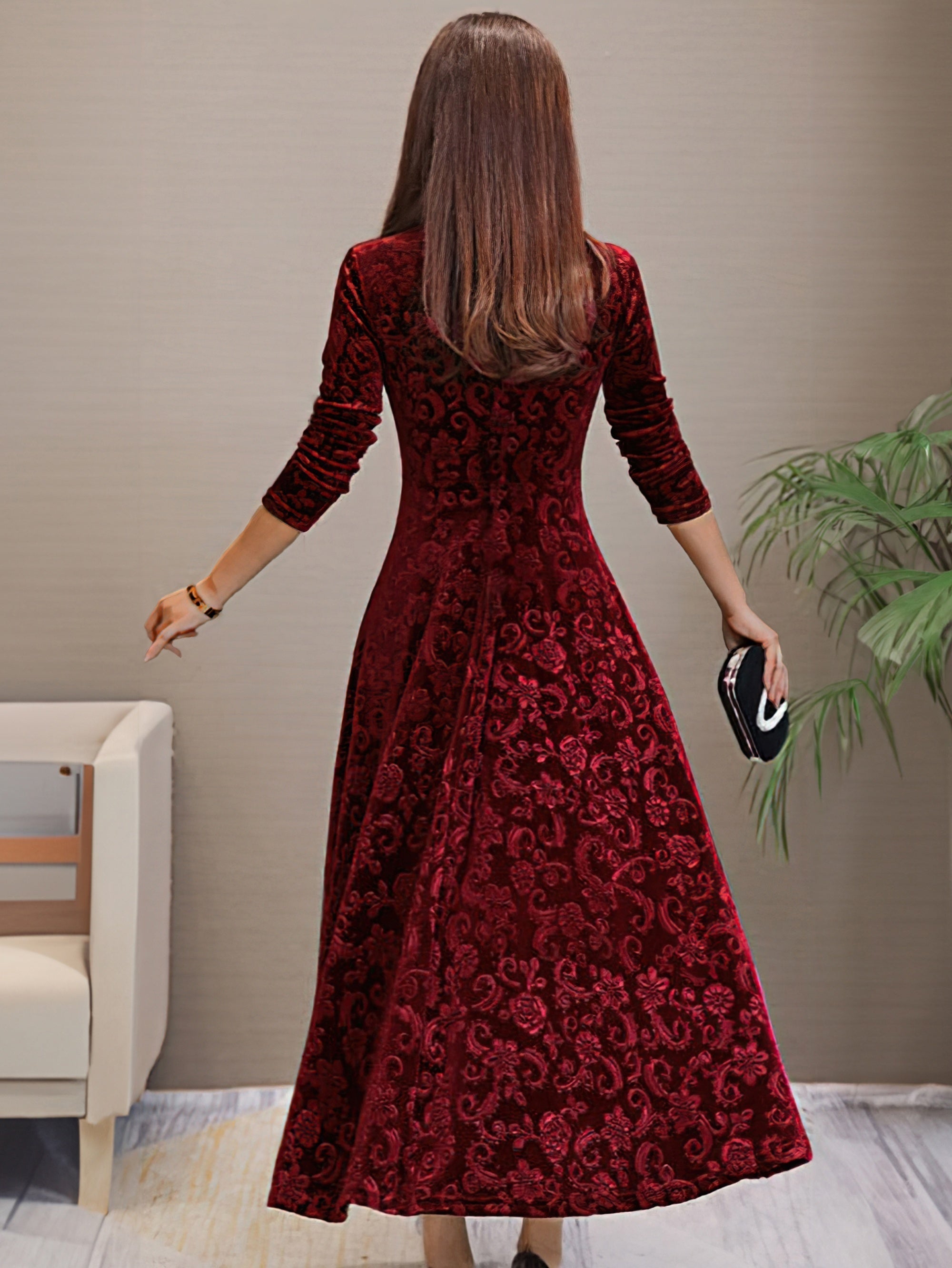 Denise Velvet Elegance Dress