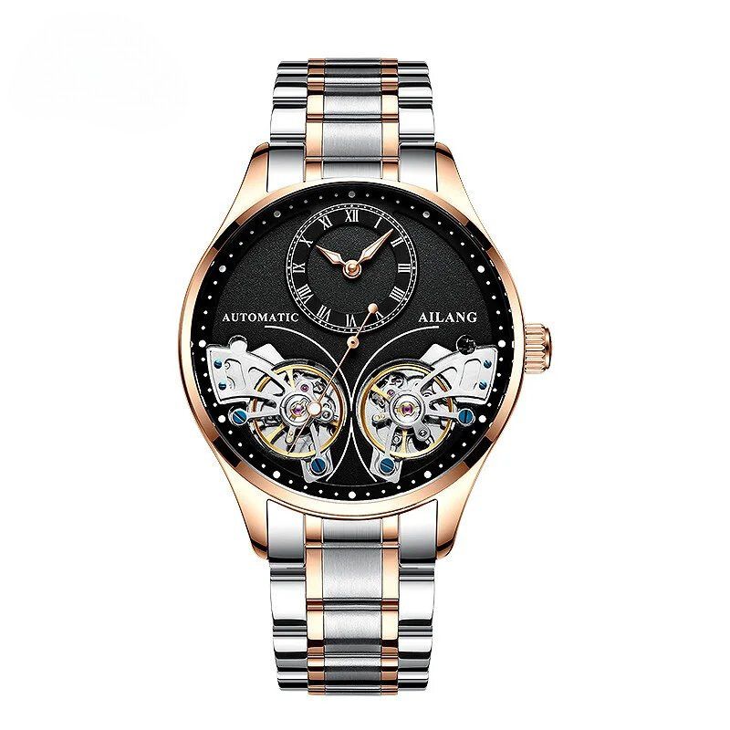 Luxury Double Tourbillon Luminous Mechanical Watch
