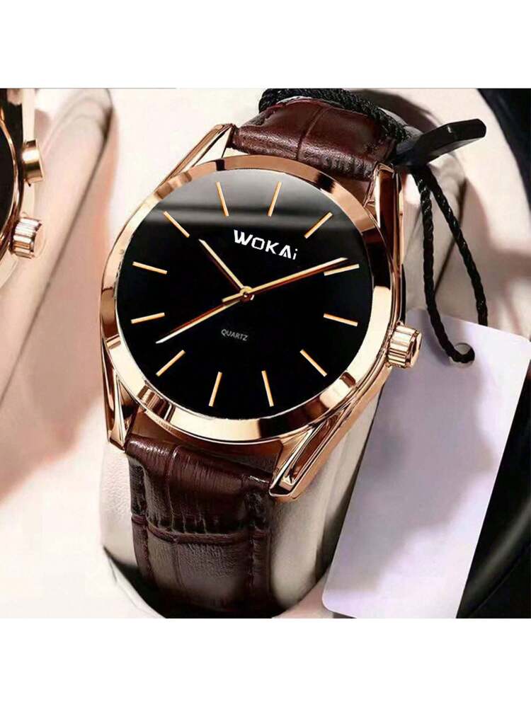 Elegant Rose Gold Casual Quartz Watch