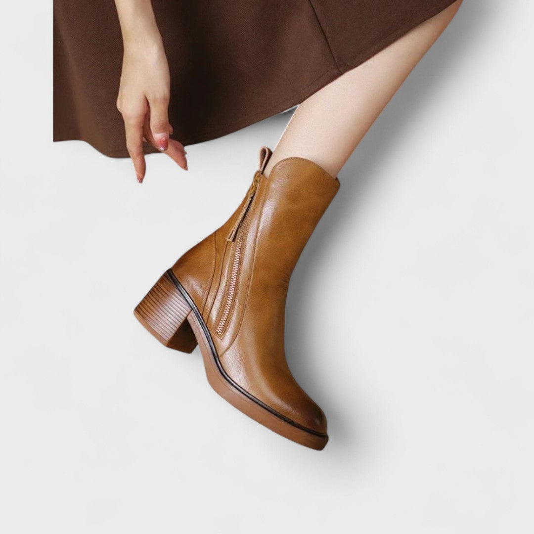 Premium Genuine Leather Ankle Boots