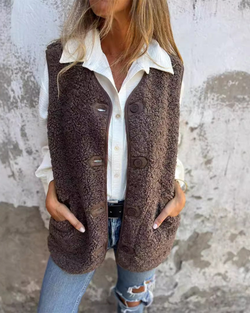 Chic Sherpa Vest – Cozy, On-Trend Layer for Everyday Style