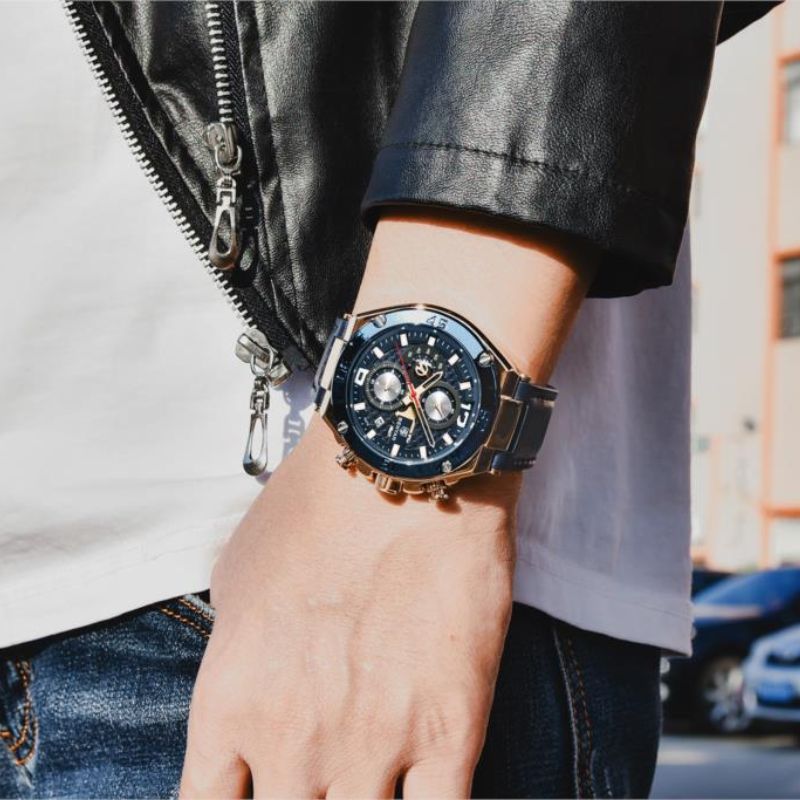 Multifunction Sports Quartz Chronograph Watch