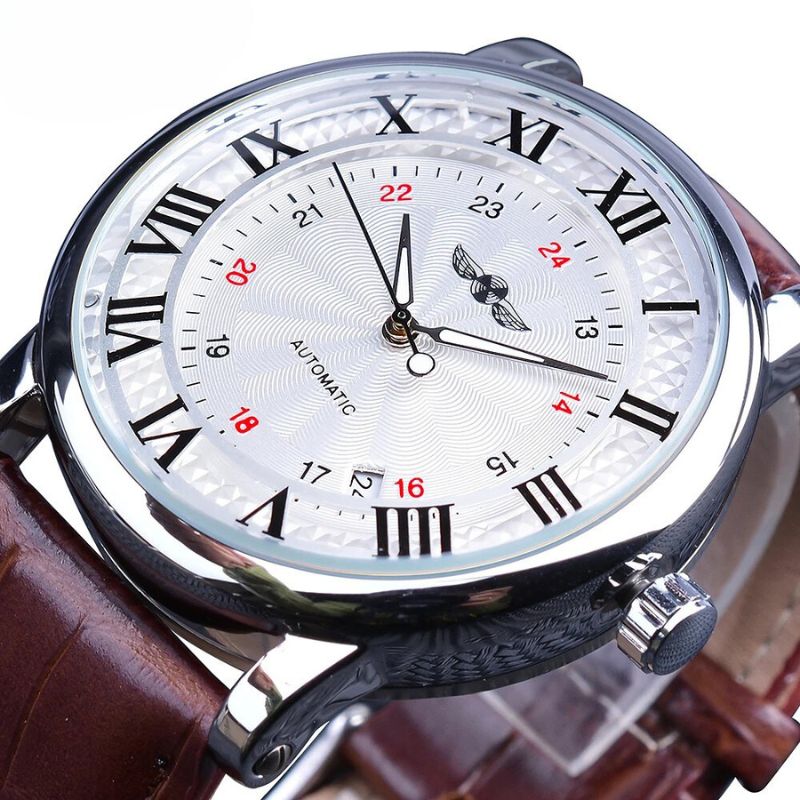 Luxury genuine leather automatic watch - Elegance and sophistication on the wrist