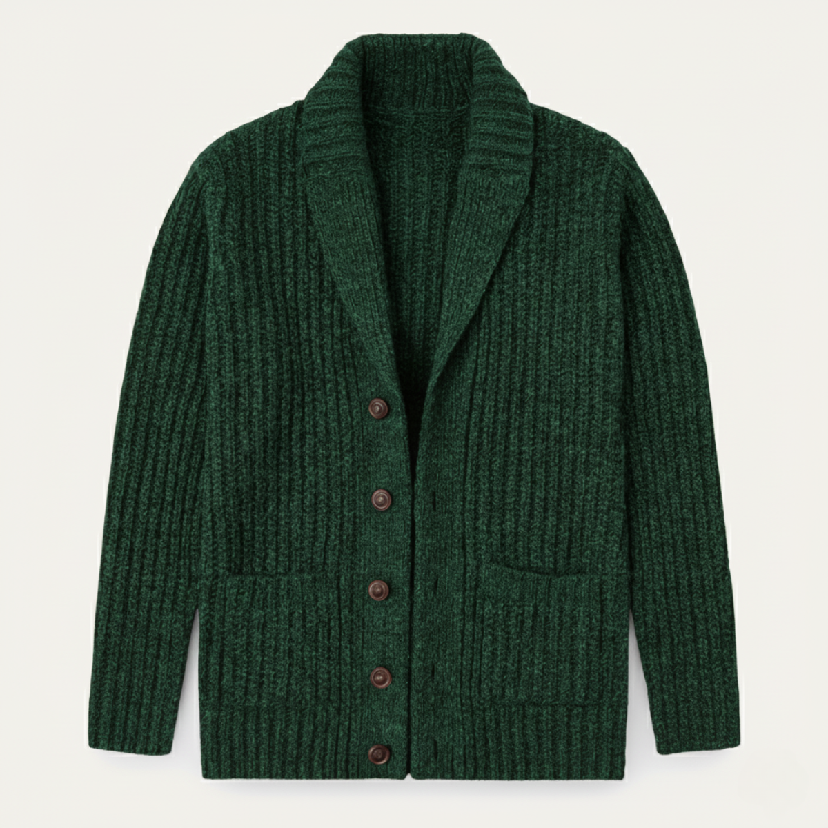 Montpellier Men's Cozy Chunky-Knit Shawl-Collar Cardigan