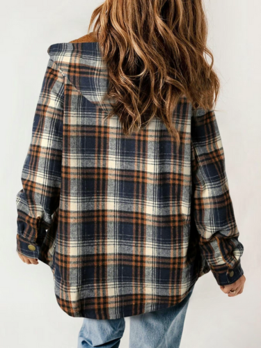 Elvessa | Elegant Plaid Flannel Jacket