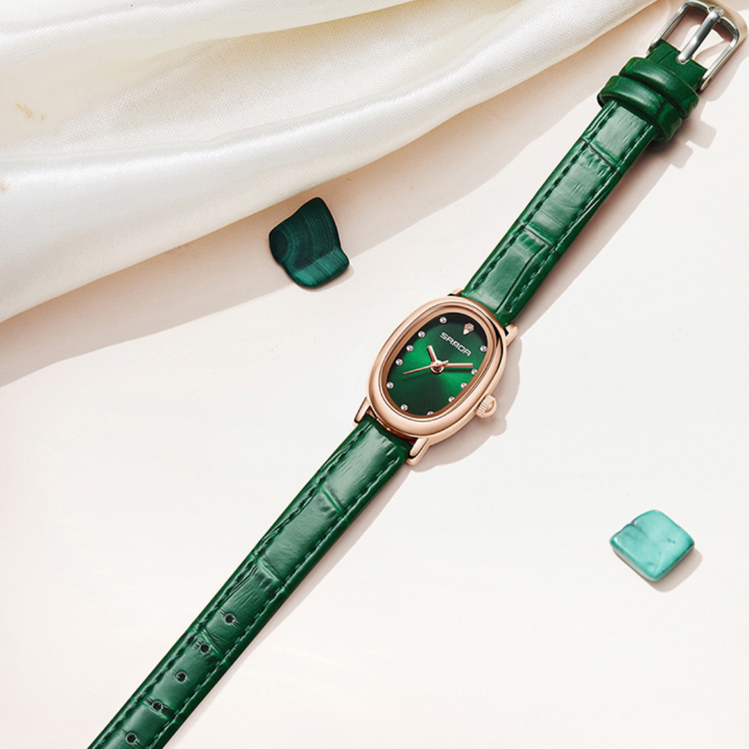 Elegant Oval Vintage Quartz Watch
