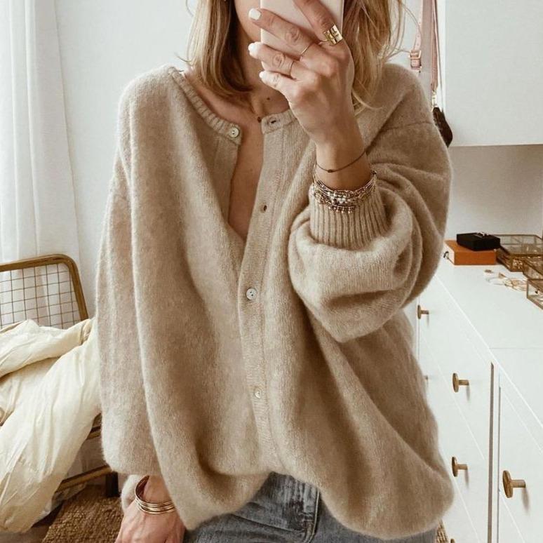 Hailey | Women's Cozy Winter Casual Button-Up Knit Cardigan for Warmth and Style