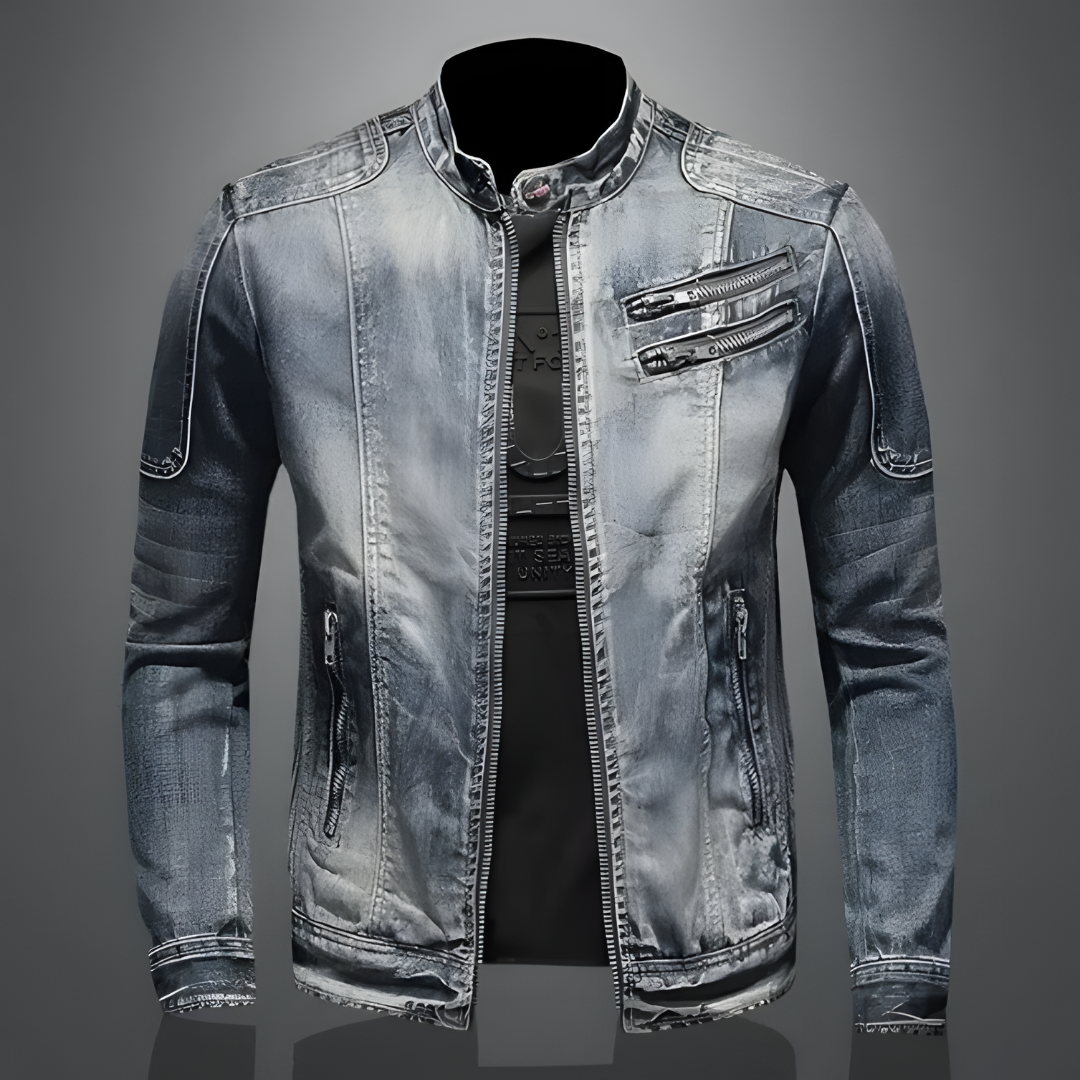 Ethan - Elegant premium denim jacket for a sophisticated style