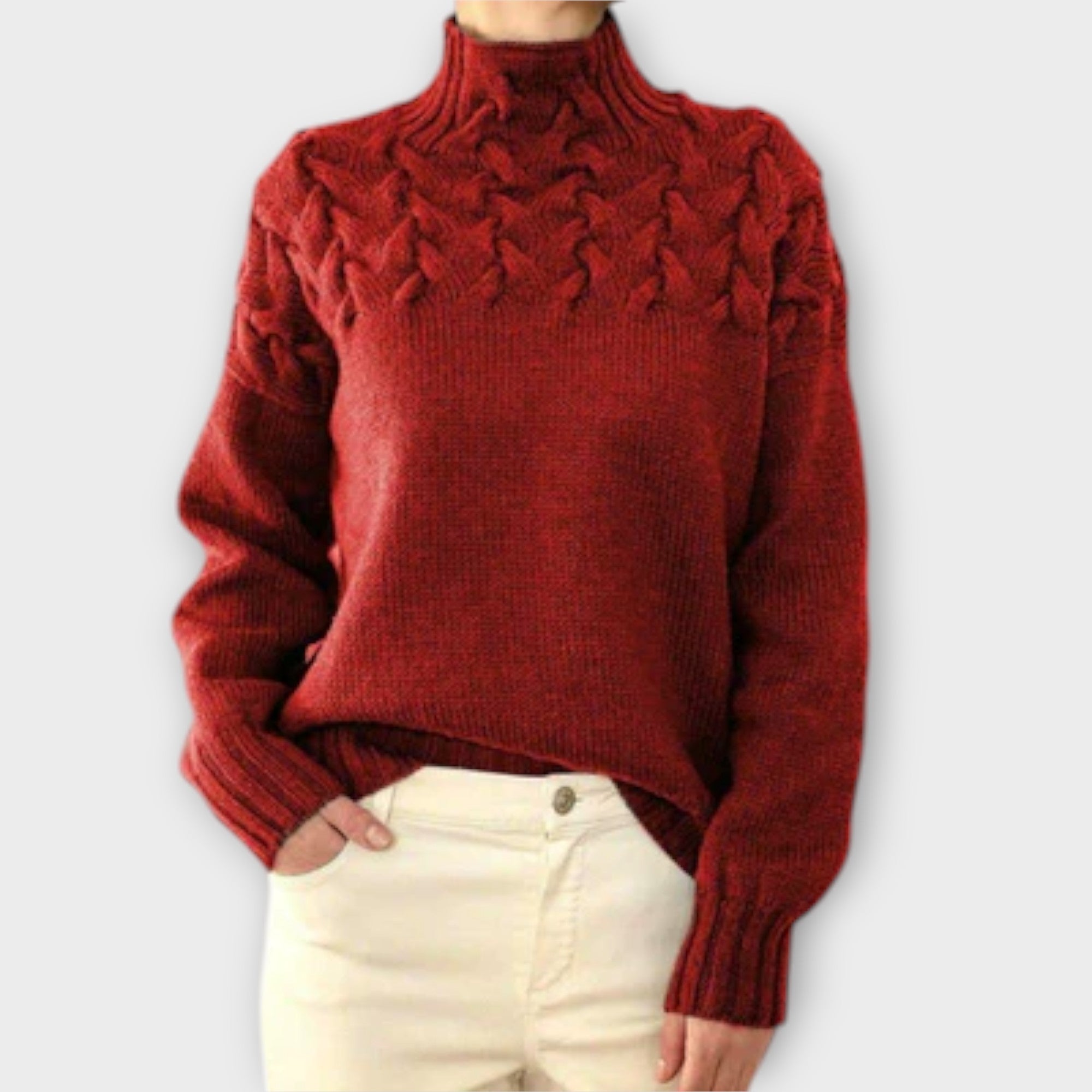 Tina - Cable Knit Sweater for Stylish Warmth