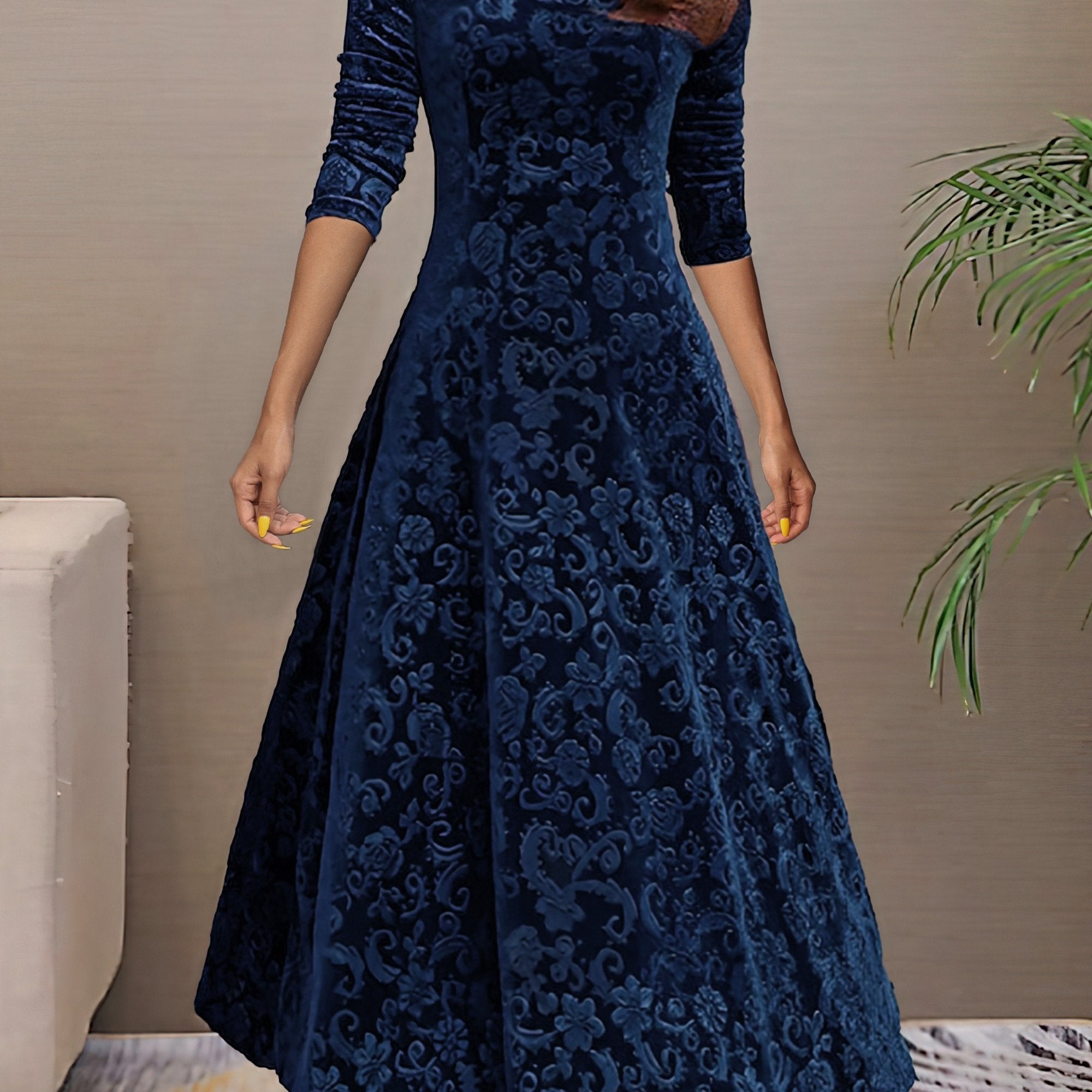 Denise Velvet Elegance Dress