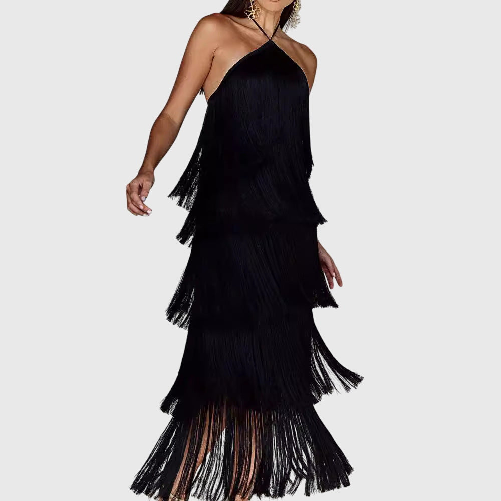 Artiselle Tassel Dress - Elegant Fringe Detail