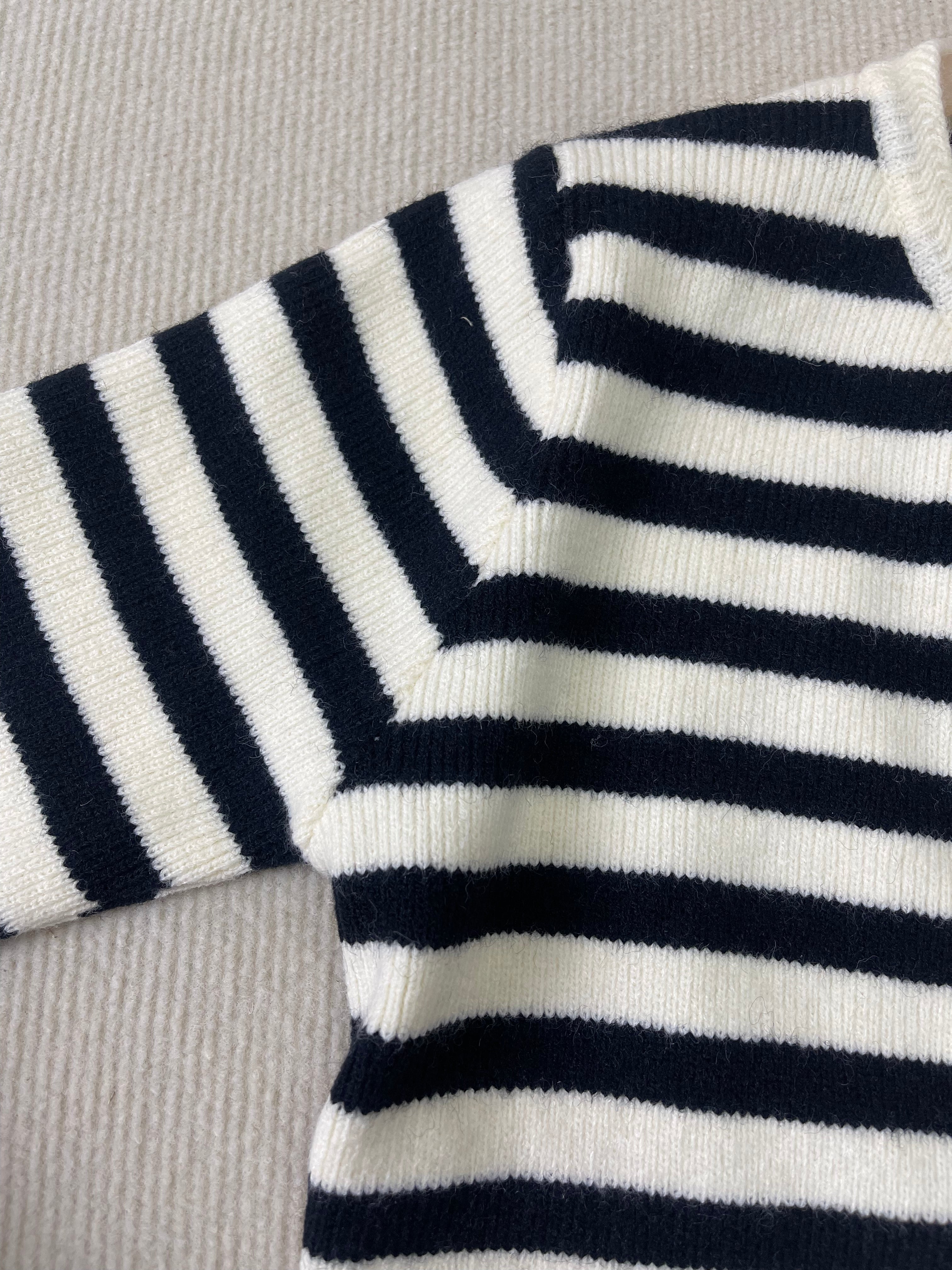 MYLAH | Sophisticated Striped Cardigan for a Stylish Look