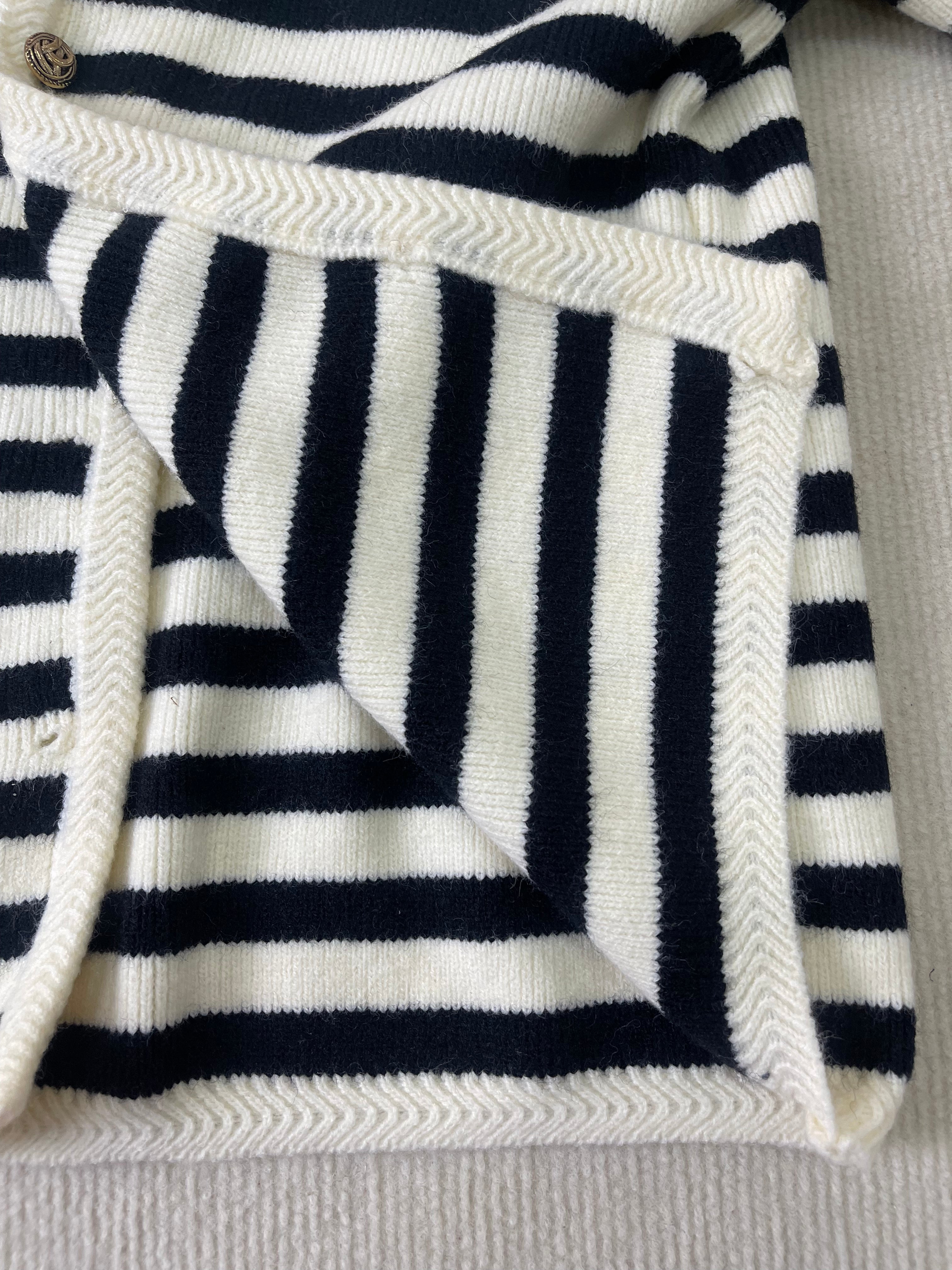 MYLAH | Sophisticated Striped Cardigan for a Stylish Look