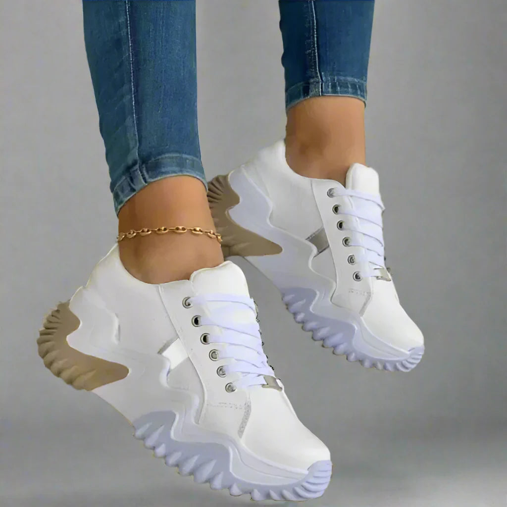 Noelle - Breathable vulcanized platform sneakers for a trendy style