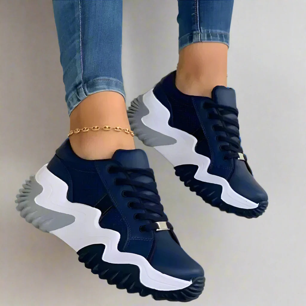 Noelle - Breathable vulcanized platform sneakers for a trendy style