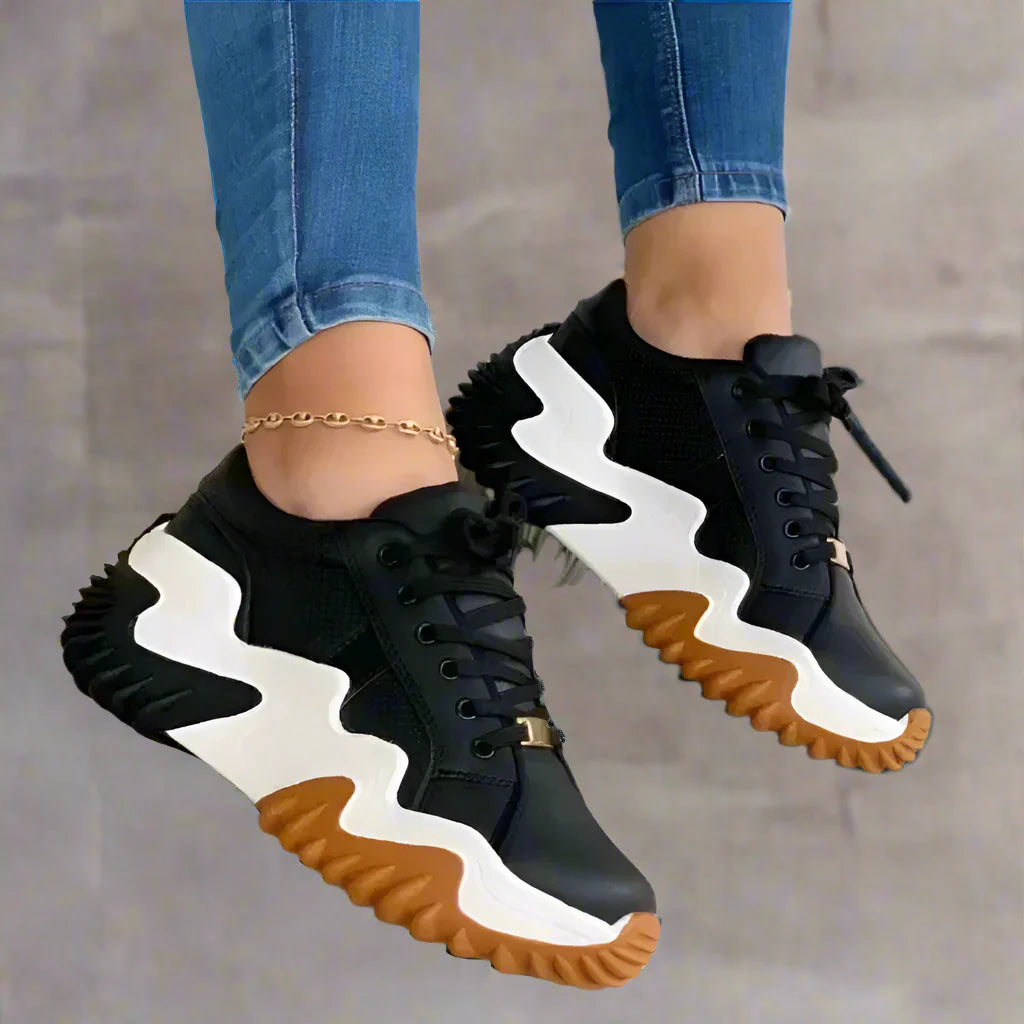 Noelle - Breathable vulcanized platform sneakers for a trendy style