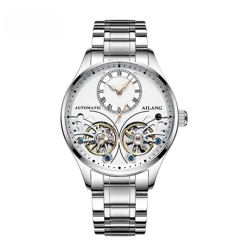 Luxury Double Tourbillon Luminous Mechanical Watch