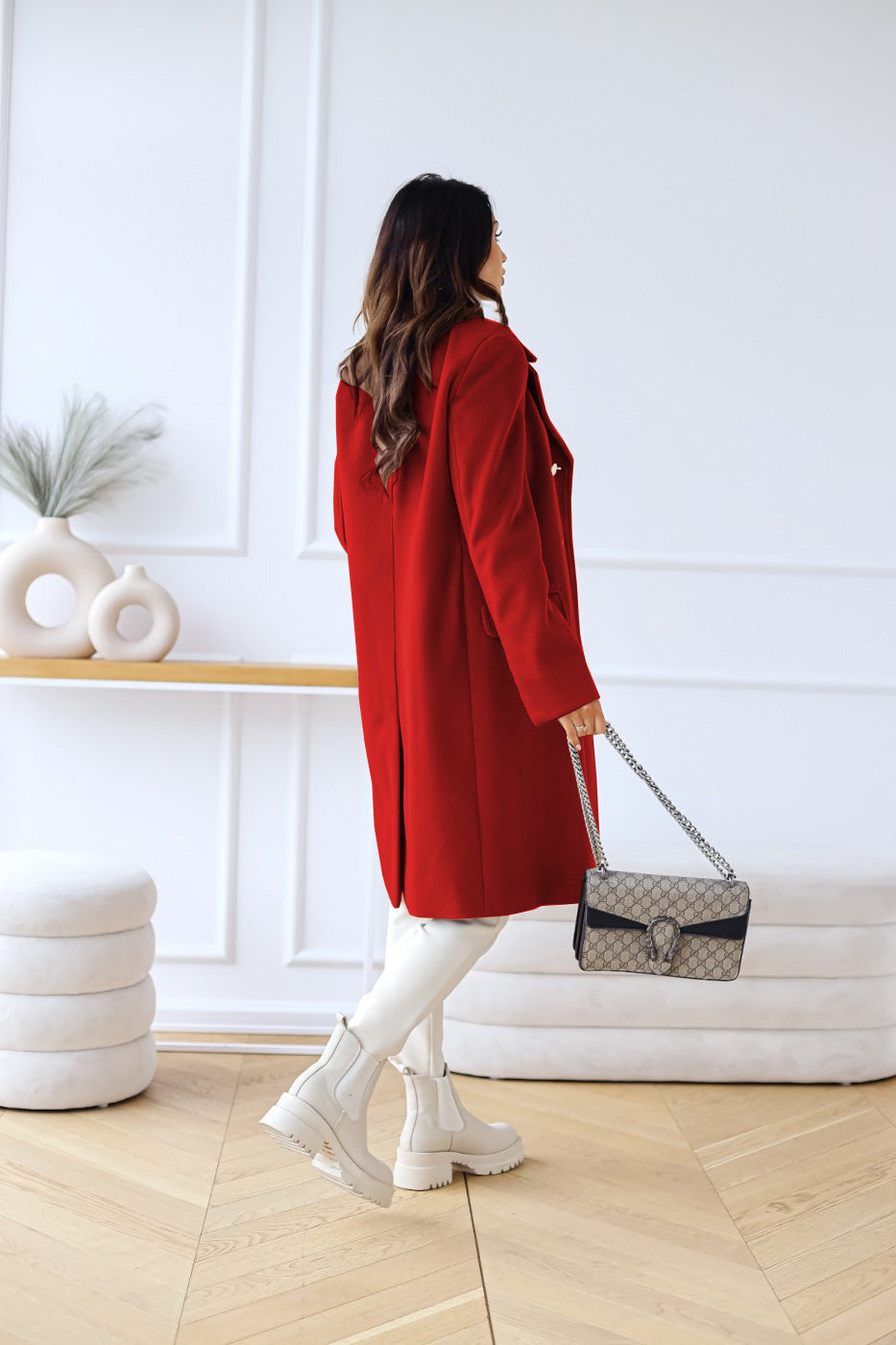 Noor | Elegant Double-Slit Classic Style Women's Coat